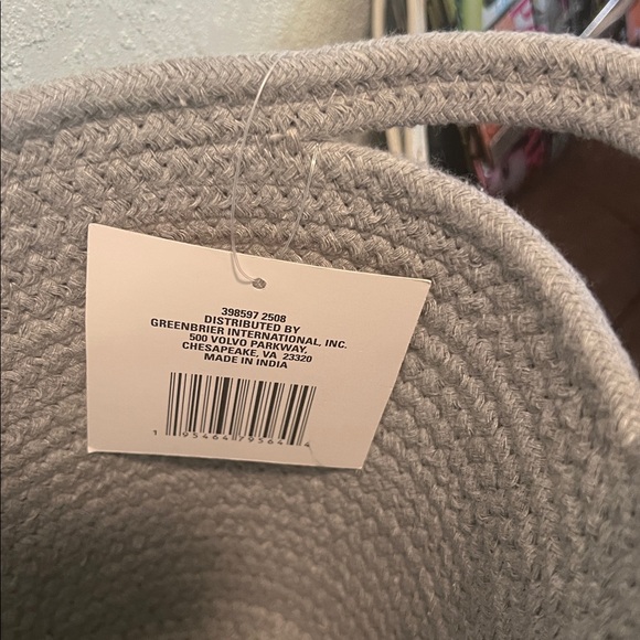 # 0837+ Gray Cotton Rope Basket - Picture 3 of 6